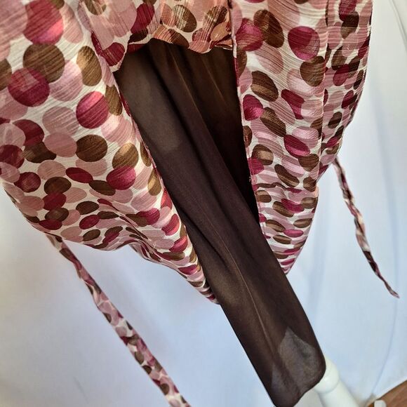 Motherhood Maternity Empire Fairy Dress Polka Dot Sleeveless Elegant Flowy Large - Picture 10 of 16